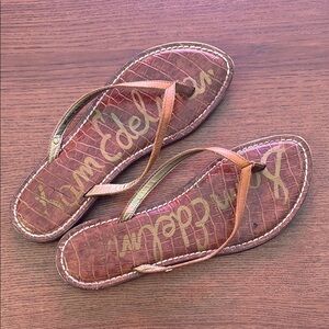 Sam Edelman - Gracie Croc-Embossed Sandals